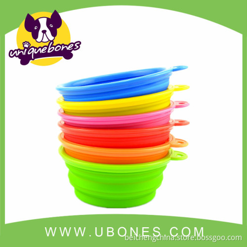 sale dog feeder pet bowl pet feeder dog bowls Portable Silica gel Dog bowl